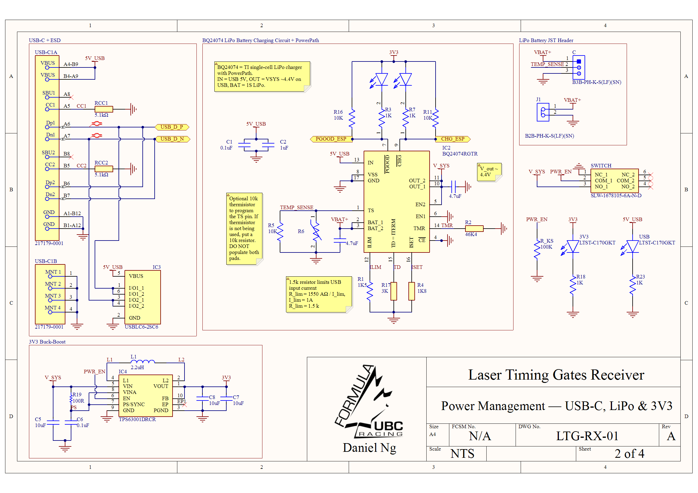 USB-C LiPo Power Management